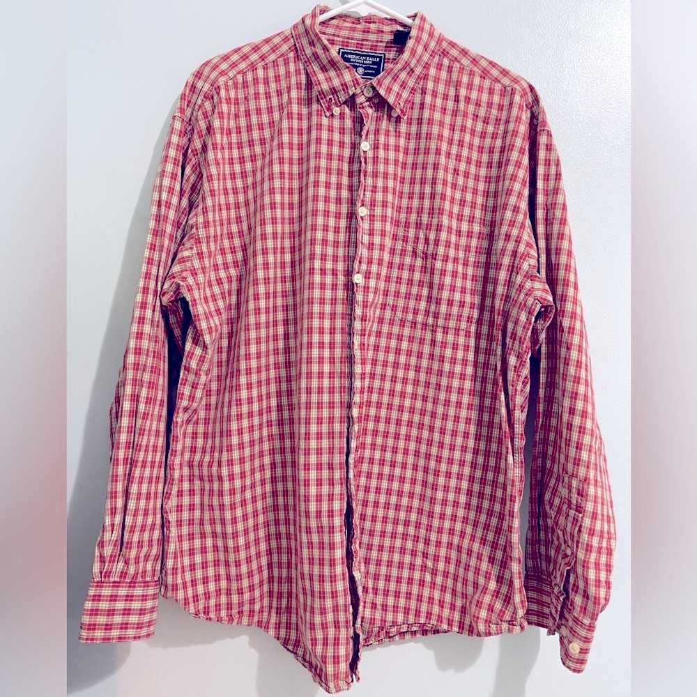 American Eagle men’s button up long sleeve shirt size large